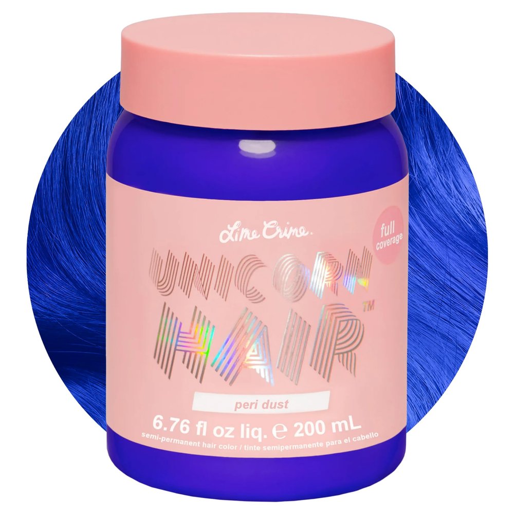Lime Crime Unicorn Full Coverage Hair Dye, Peri Dust