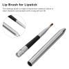 2pcs Lip Brushes Retractable Lip Brush Applicators Flat for Lipstick Gloss Creams Professional Makeup Brush for Women Girls Home Travel Use view 2