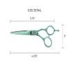 Cricket Shear Xpressions It's All Good 5.75" Professional Hair Cutting Scissors - Barber Scissors, Japanese Stainless Steel for Stylists & Home Use, Dr. Everything Will Be Alright, Mint view 3