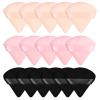 LRICXFANG 15 Pcs Triangle Powder Puff, Puffs for Face Makeup Pure Cotton Puff Soft Velour Loose Mineral Body Cosmetic Foundation - Wet & Dry Beauty Tools view 1