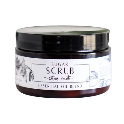 4oz Citrus Mint Sugar Scrub - Essential Oil Body Scrub