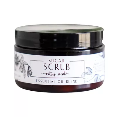 4oz Citrus Mint Sugar Scrub - Essential Oil Body Scrub