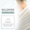 Wildpier  Beauty Exfoliating Wash Towel, Washcloth Body Scrub for Bath Shower Spa, Back Washer, Dead Skin Cell Remover, Plant Based Deep Exfoliation Scrubber, White view 2