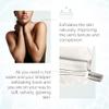 Wildpier  Beauty Exfoliating Wash Towel, Washcloth Body Scrub for Bath Shower Spa, Back Washer, Dead Skin Cell Remover, Plant Based Deep Exfoliation Scrubber, White view 3