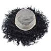 Afro Men Toupee Durable Fine Mono Base Curly African Wavy Hair Pieces For Black Men Mono Lace PU around 100% European Human Hair Easy To Install Hair Replacement Weave Unit For African American Men (20mm-8x11, #1b -110% light to medium density) view 4