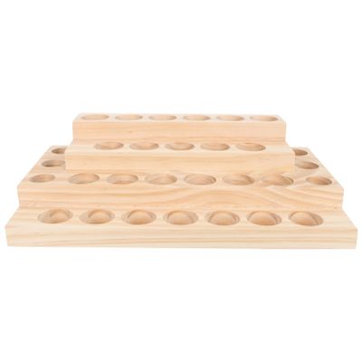 Zerodeko Wooden Display Stand Organizer Box for Bottles Case Smooth Finish Storage for Home and Spa
