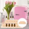 Zerodeko Wooden Display Stand Organizer Box for Bottles Case Smooth Finish Storage for Home and Spa view 3