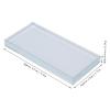 Nail Art Palette, Color Mixing Glass Rectangle Manicure Color Drawing Palette Nail Polish Pigment Mixing Plate False Eyelashes Glue Hold Makeup Palette view 3
