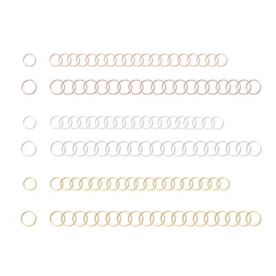 120 Pcs Hair Rings for Braids Hair Braid Rings Loop Clips for Women Dreadlocks DIY Hair Accessories (3 Colors