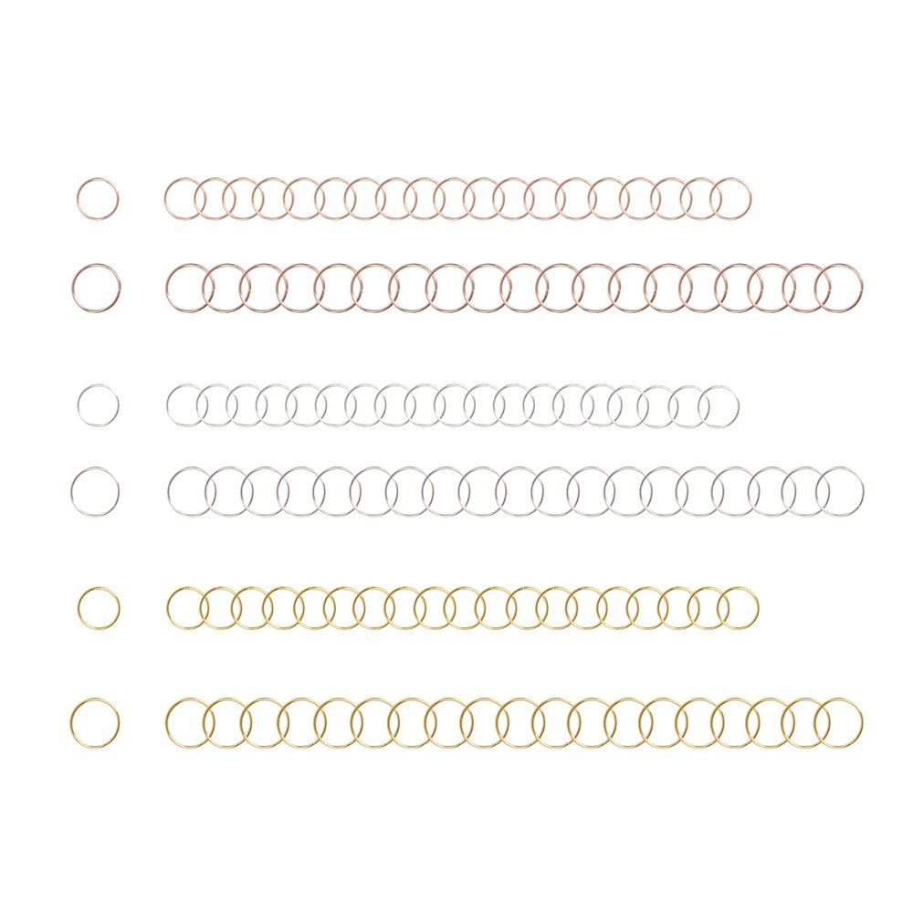 120 Pcs Hair Rings for Braids Hair Braid Rings Loop Clips for Women Dreadlocks DIY Hair Accessories (3 Colors