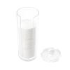 Acrylic Cotton Rounds Holder with Lid for Vanity, Facial Makeup Remover Pads Organizer, Clear Round Cosmetic Storage Display Cases view 3