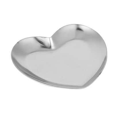 Heart Shaped Art Palette - Stainless Steel Nail Art Palette for DIY Paint Mixing - Silver