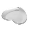 Heart Shaped Art Palette - Stainless Steel Nail Art Palette for DIY Paint Mixing - Silver view 2