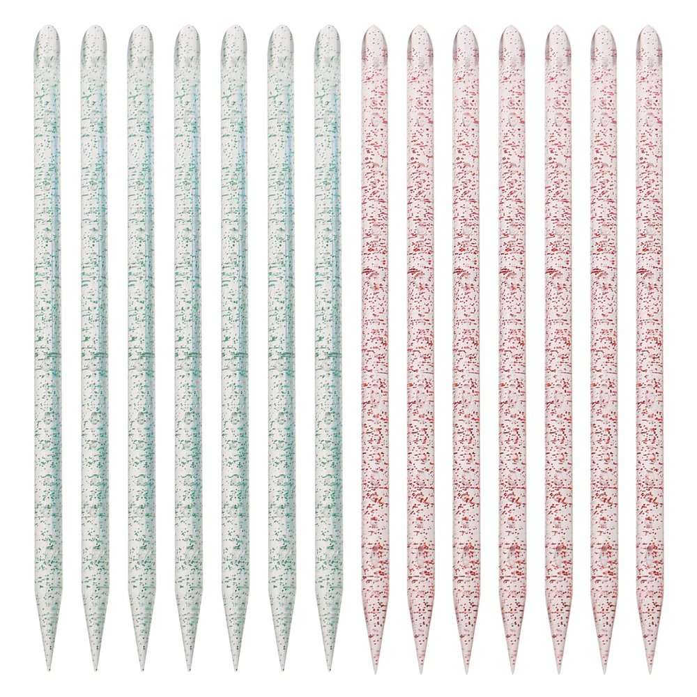 FOMIYES 200pcs Dual-headed Nail Dotting Pens Dead Skin Pusher Nail Art Tools for Designs Professional Manicure and Pedicure Includes Rods