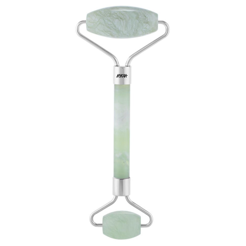 Nykaa Naturals Face Massage Rollers - Enhances Glow and Firms Skin - Helps Absorb Facial Products - Releases Tension - Green Jade - 1 pc