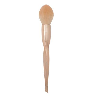 Electroplating Skin Color Flame Blush Brush Single Blush Makeup Brush Large Soft Hair Skin Color Highlight Brush Beauty Tool Fiber Hair Soft and Delicate Beauty Supplies (Electroplating skin tone)