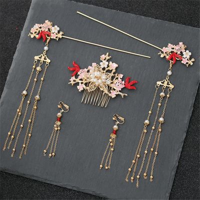 Hanfu dress Accessories Tassel Hairpin Ancient Style Female Hairbrush Ancient Costume Hairpin 10