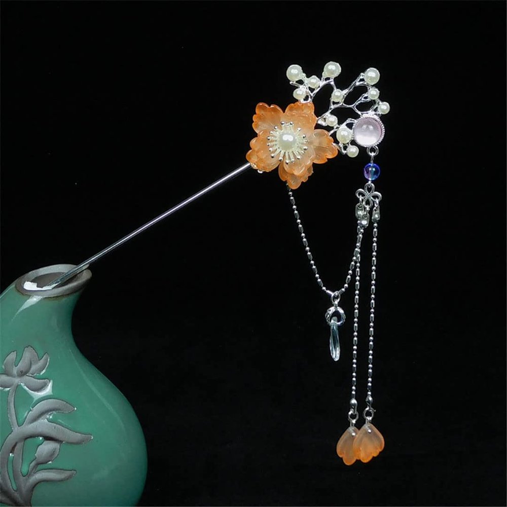 Chinese Ancient Style Hairpin Tassel dress Women Bridal Hair Accessories 1