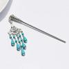 Women's Ethnic Blue Bell Hair Clip Indian Jewelry Traditional Hollow Tassel Hair Stick Jewelry Style 2 view 3