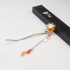 Retro Chinese Style Hanfu Hairpin Women's Metal Hair Fork Hair Chopsticks Jewelry Gold view 1