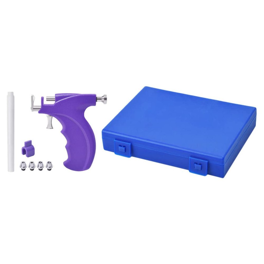 Beaupretty 1set Ear Piercing Tool Stainless Steel Ear Puncture Device for Safe -piercing Color Application for Nose and Navel