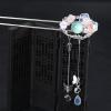 Chinese Style Flower 1 Tassel Hairpin Hanfu Accessories Hairpin Retro Flower Hairpin 14 view 3