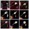 Chinese Ethnic Ancient Hairpin dress Hanfu Tassel Wood Color Glaze Hairpin 26Magpie view 2