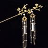 Chinese Ethnic Ancient Hairpin dress Hanfu Tassel Wood Color Glaze Hairpin 26Magpie view 3