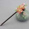 Hanfu Wooden Hairpin Retro Flower Tassel Hairpin Antique Hair Accessories C view 3