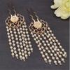 Women's Step Rock Retro U Pearl Tassel Hairpin Versatile Antique Hair Accessories purple 2pc view 1