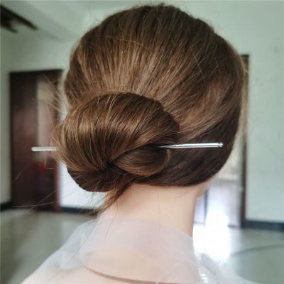 Imitation Pearl Metal Hair Stick Chinese Traditional Long Fringed Hairpin Pin Wedding Hairstyle Silver Hairpin 15cm
