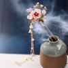 Chinese Pearl Hairpin Long Tassels Hair Costume Hairpins Wedding Hair Jewelry left view 1