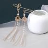 Chinese Metal Step-Shaking Hanfu Hairpin With Fringed Hair Accessories 1 piece2 view 4