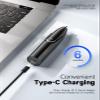 ZORAMI Rechargeable Ear and Nose Hair Trimmer - 2025 Professional Painless Eyebrow & Facial Hair Trimmer for Men Women, Powerful Motor and Dual-Edge Blades for Smoother Cutting Black view 2