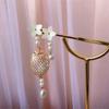 Lantern Hairpin Cherry Blossom Short Tassel Hairpin Step By Step Hanfu Cheongsam Antique Style Accessories 1pcs view 1