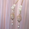 Lantern Hairpin Cherry Blossom Short Tassel Hairpin Step By Step Hanfu Cheongsam Antique Style Accessories 1pcs view 3