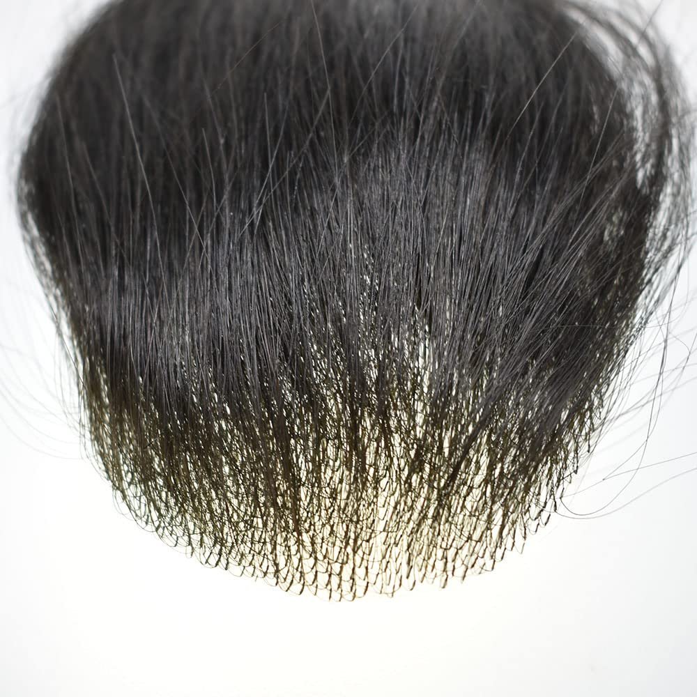 Human Thinning Hair Long Top Parting 6X8cm Hair Closure With Natural Hairline Adding Hair Volume Fluffy Invisible 100% Density Hair Topper Pieces For Men 6"-16' inches Thin Hair For Daily Hair Loss Or Party FACE MIRACLE (6X8cm--14" inche, 2# DARKEST