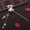 Qianhe Tassel Hairpin Hair Accessories Hanfu dress Wind Step Shaking Flower Pearl Hairpin B view 1