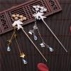 Qianhe Tassel Hairpin Hair Accessories Hanfu dress Wind Step Shaking Flower Pearl Hairpin B view 2