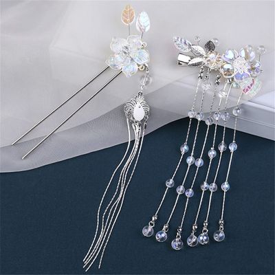 Ancient Hairpin Step Shake Hair Clasp Female Antique Hair Accessories Tassel Hair Pin dress AH