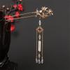 1 Pack Vintage Hair Stick Super Fairy Tassel Pearl Flower Pendant Crystal Hair Clips F view 4