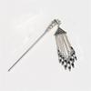 Vintage Gypsy Tibetan Silver Tassel Carved Flower Chopsticks Hair Clip Ladies Hair Clip Jewelry Style 4 view 1