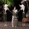 Chinese Style Ancient Hanfu Pearl Tassel Hairpin Hairpin Handmade dress 2 view 1