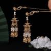 Chinese Style dress Antique Pearl Tassel Hairpin Hair Stick C White light view 4
