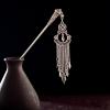Women's Vintage Silver Hair Rod Boho Ethnic Long Tassel Hair Clip Accessories 004-18 view 4