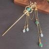 Ancient Style Hairpin / Coca Scepter Hairpin Fairy Tassel gear Metal Hairpin 1 view 3