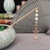 Imitation Pearl Metal Hair Stick Chinese Traditional Long Fringed Hairpin Pin Wedding Hairstyle Silver Black pearl view 2