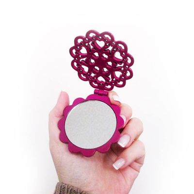 1 Pc Compact Pocket Handbag Mirror Makeup Cosmetic Travel Purse Folding Portable