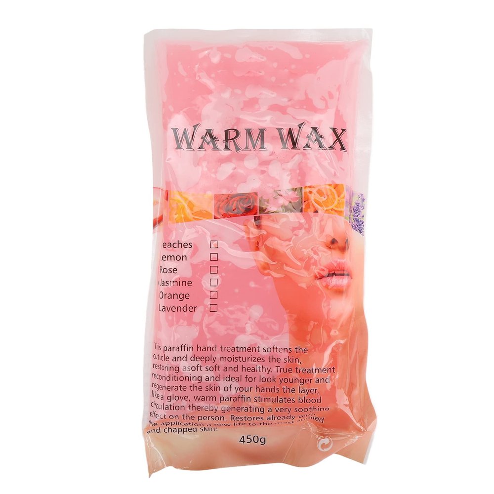 Paraffin Wax Machine Refills, Paraffin Wax Machine Refills Paraffin Wax Block Nourishing Hand Feet for Home Beauty Salon 450g Extra suitable for of skin(Peach)