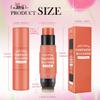LOKFAR Cream Blush Stick for Cheeks - 2 in 1 Multi Makeup Blush with Brush for Cheeks Tint & Eyes & Lips, Waterproof Smooth Creme Texture, Long-lasting Wear All Day, #03 Coral Orange view 2